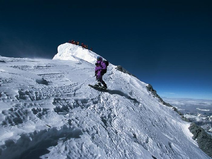 На сноуборде с Эвереста